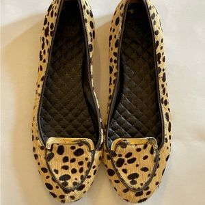 Leopard tory burch shoes